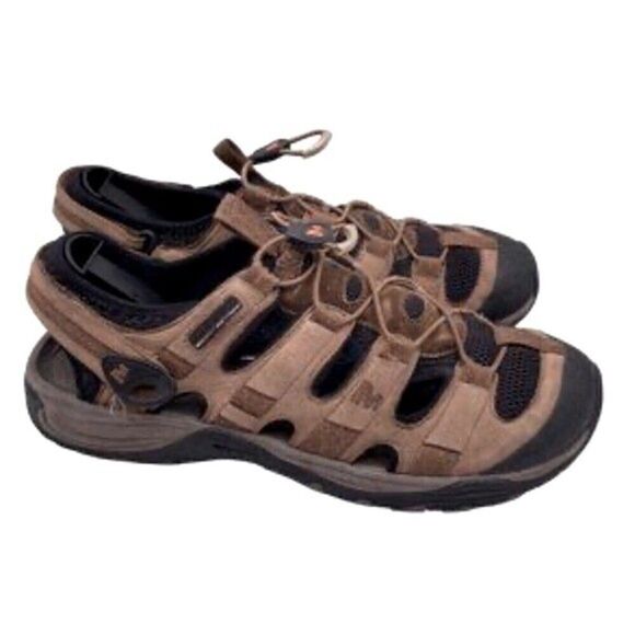 Merrell Kangaroo Sandals Brown J87845 Oudoor Hiking Trail Size 12 Men's - Picture 1 of 9